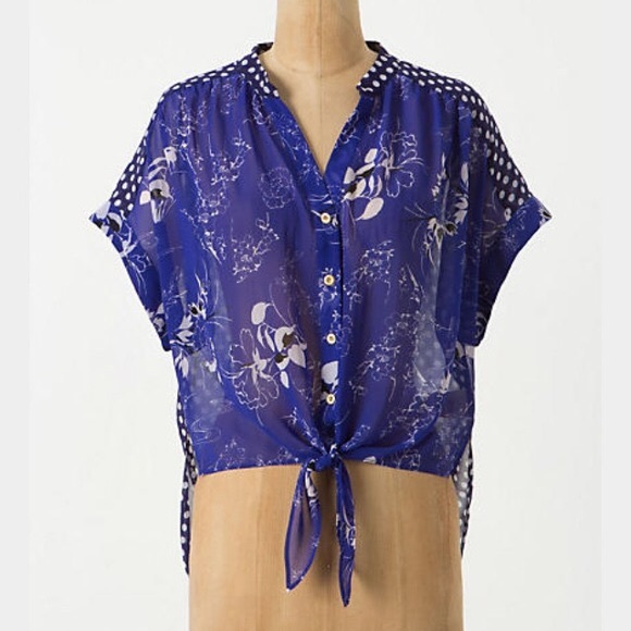 Anthropologie Tops - Anthropologie Leifnote Times Two Blouse